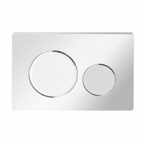 Chrome flush plate for geberit sigm 20