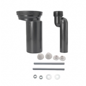 Toilet hidden tank offset pipe kit