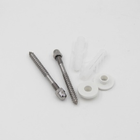 Toilet basin mounting screw